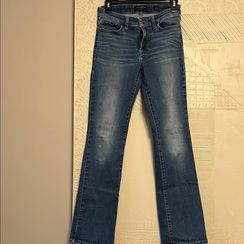 EUC Lucky Brand Sweet Boot Blue Jeans, size 6/28R